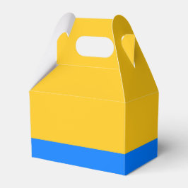 Geel blauw bedankdoosjes