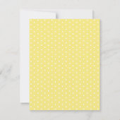  Geel Blauw Bloemen Vrijgezellenfeest Brunch Kaart (Achterkant)