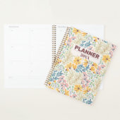 Geel Blauw Bloemige Planner & Journal Notitieboek (Display)