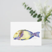 Geel/blauw Briefkaart (Staand voorkant)