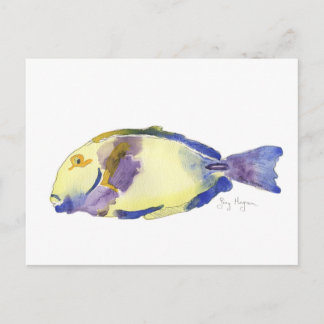 Geel/blauw Briefkaart