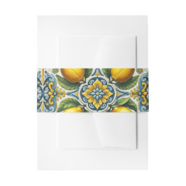 Geel Blauw Capri Citroen Middellandse Zee Tegels T Uitnodigingen Wikkel