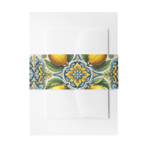 Geel Blauw Capri Citroen Middellandse Zee Tegels T Uitnodigingen Wikkel