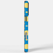 Geel blauw Chic Retro Polka dot naadloos patroon Case-Mate iPhone Case (Achterkant / Rechts)