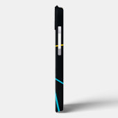 Geel, blauw, cool, trendy, stedelijk, moderne lijn Case-Mate iPhone case (Achterkant / Links)