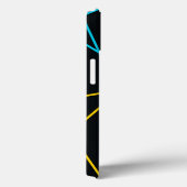 Geel, blauw, cool, trendy, stedelijk, moderne lijn Case-Mate iPhone case (Achterkant / Rechts)