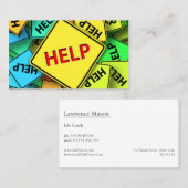 Geel, blauw en Groene Hulp - Visitekaartje (Voorkant / Achterkant)