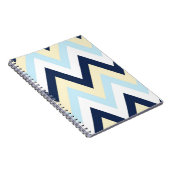 Geel blauw en marinekaas notitieboek (Rechterzijde)