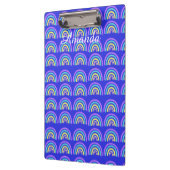 Geel, blauw en Paarse regenboog Klembord (Links)