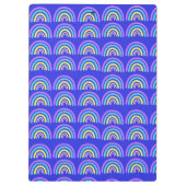 Geel, blauw en Paarse regenboog Klembord (Achterkant)