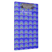 Geel, blauw en Paarse regenboog Klembord (Rechts)