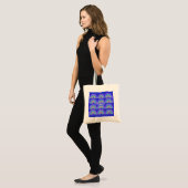 Geel, blauw en Paarse regenboog Tote Bag (Voorkant (model))