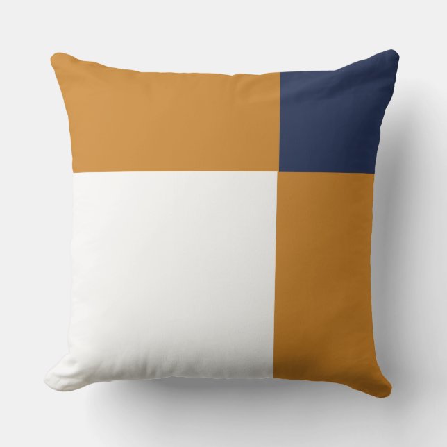 Geel Blauw en Pearl Kussen (Voorkant)