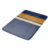 Geel Blauw en Pearl Stripes Badmat (Gekanteld)
