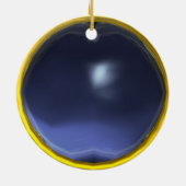 GEEL BLAUW GEMSTONE MON KERAMISCH ORNAMENT (Achterkant)