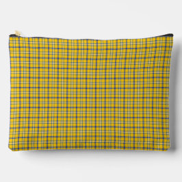 Geel Blauw Geruit Klassiek Patroon Retro Etui