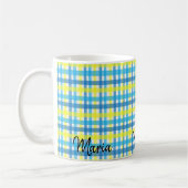 Geel Blauw Gestreepte Mok (Links)