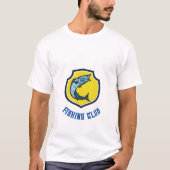 Geel Blauw Gevist Club T-shirt (Voorkant)