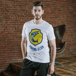 Geel Blauw Gevist Club T-shirt