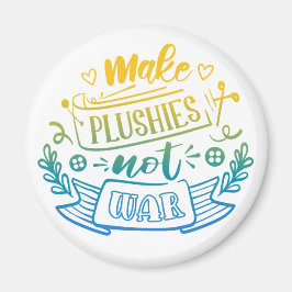 Geel blauw gradiëntvredescitaat voor duwbakken magneet