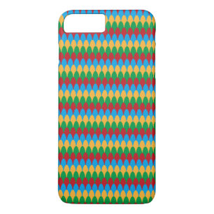 Geel Blauw Groen & Rode Geometrische Schelpen iPhone 8/7 Plus Hoesje