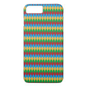 Geel Blauw Groen & Rood Geometrische Scallops Case-Mate iPhone Case (Achterkant)