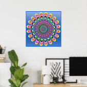 Geel Blauw Groen Rood Poster (Thuiskantoor)