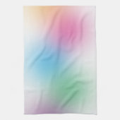 Geel Blauw Groen Roze Paarse kleurrijke Sjabloon Theedoek (Verticaal)