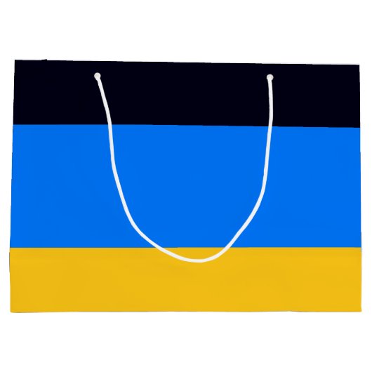 Geel blauw groot cadeauzakje (Achterkant)