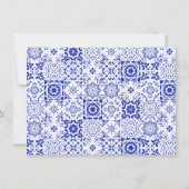 Geel Blauw Hoofd Squeeze Bruids douche Advieskaart Kaart (Achterkant)