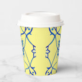 Geel & Blauw Mediterraan Papieren Bekers (Links)