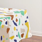 Geel Blauw Modern Abstract Geometrisch Tafelkleed (Voorbeeld)