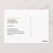 Geel blauw Net verkocht onroerend goed advertentie Briefkaart (Achterkant)