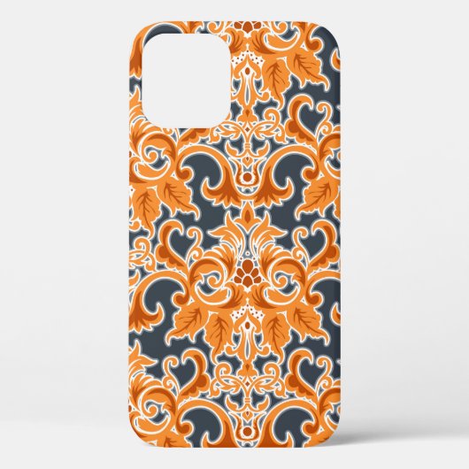 Geel blauw Ornament Naadloze achtergrondpatternab Case-Mate iPhone Case (Achterkant)