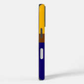 Geel Blauw Plain Kleur Block Design Case-Mate iPhone Case (Achterkant / Rechts)