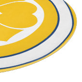 Geel Blauw Sakai Japan Mon Oriental Crest Snijplank (Hoek)