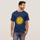Geel Blauw Sakai Japan Mon Vector Art T-shirt (Voorkant volledig)