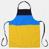 Geel blauw schort (Voorkant)