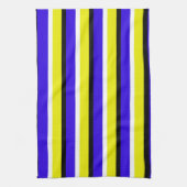 Geel Blauw Strepen Patroon Theedoek (Verticaal)