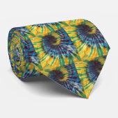 Geel blauw Stropdas-Dye Necktie Stropdas (Opgerold)