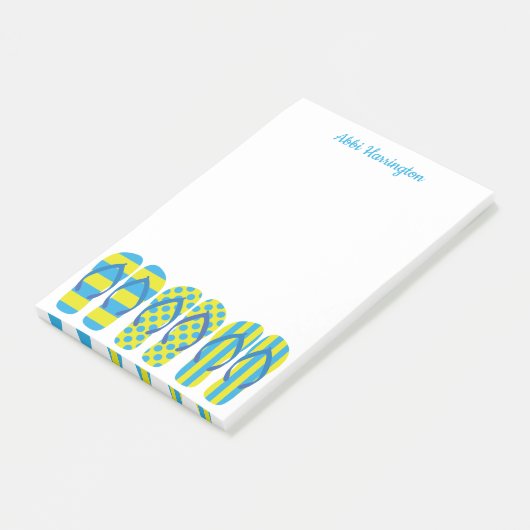 Geel & Blauw Teenslippers Post-it Notitieblok Post-it® Notes