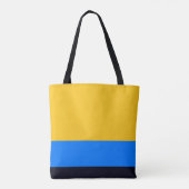 Geel blauw tote bag (Achterkant)