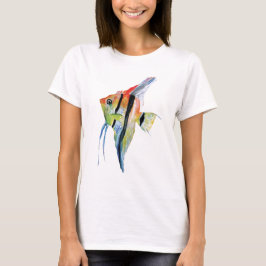 Geel Blauw Vis Lady T-shirt