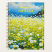 geel-blauw wildbloemenveld planner (Voorkant)