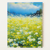 geel-blauw wildbloemenveld planner (Achterkant)
