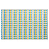 Geel Blauw Wit Argyle Diamond Design Stof (Yard (91,4 cm))