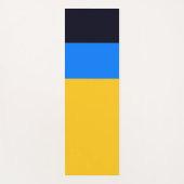 Geel blauw yogamat (Voorkant)