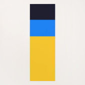 Geel blauw yogamat (Achterkant)