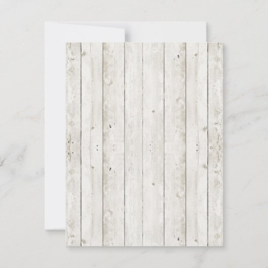 Geel Blauw Zonnebloem Rustic Foto sparen de Datum Save The Date (Achterkant)