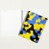 Geel Blauw Zwart Abstract Ontwerp Planner (Display)